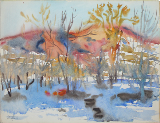 Прибыловская Татьяна Викторовна. Пейзаж с голубым небом 